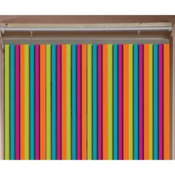 RIDEAU DE PORTE LANIERES PLASTIQUE 90 X 220 CM MULTICOLORE