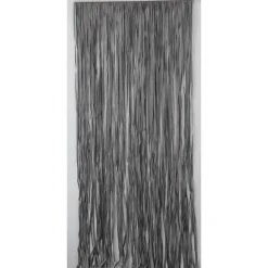 RIDEAU DE PORTE LANIERES TRESSEES 90X200CM GRIS