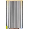 RIDEAU DE PORTE PVC PRESTIGE 90X210CM GRIS  BLANC