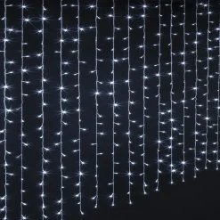 RIDEAU FACADE L.150CM 300 LEDS BLANC FROID