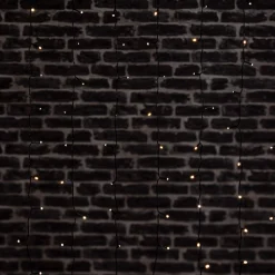 RIDEAU FACADE SOLAIRE L.120CM 204 LEDS BLANC CHAUD