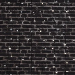 RIDEAU FACADE SOLAIRE L.120CM 204 LEDSBLANC FROID