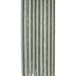 RIDEAU PORTE CHENILLE BICOLORE 90X210CM VERT CLAIR FONCE