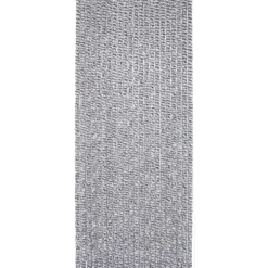 RIDEAU PORTE CHENILLE 90X210CM GRIS BLANC