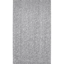 RIDEAU PORTE CHENILLE 120X220CM GRIS BLANC