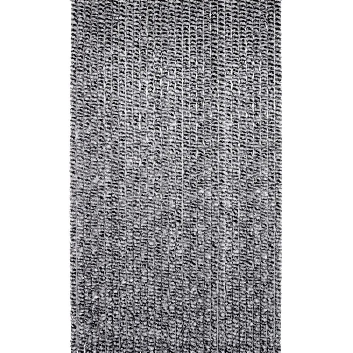 RIDEAU PORTE CHENILLE 120X220CM NOIR BLANC