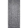 RIDEAU PORTE CHENILLE 90X210CM NOIR BLANC