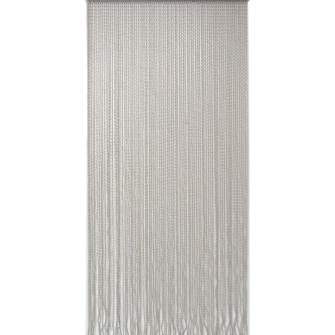 RIDEAU PORTE LANIERES TORSADES 90X210CM ECRU