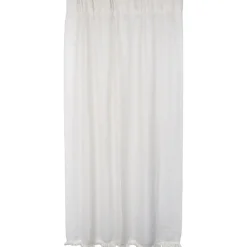 RIDEAU PORTE POLYESTER LIN TISSE 135X225CM NATUREL