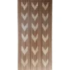RIDEAU PORTE STICK BAMBOU IMPRIME CHEVRON 90X200CM TAUPE