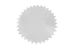 ROND VOILE BRILLANT FESTON EN POINTE X10 PIECES BLANC
