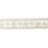 RUBAN DENTELLE COTON ECRU FLEUR 1.8CMX2M