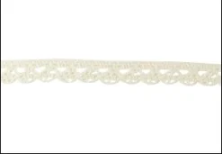 RUBAN DENTELLE COTON ECRU FLEUR 1CMX2M