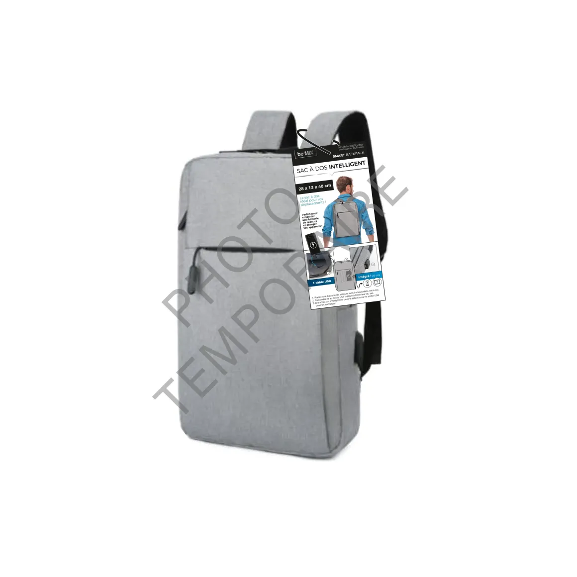 SAC A DOS ORDINATEUR AVEC BRANCHEMENT USB