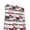 SAC CABAS KRAFT BLC PF PERE NOEL GF 32X42CM