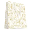 SAC CADEAU FLEURS OR MOYEN FORMAT