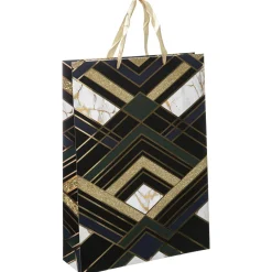 SAC CADEAU GEOMETRIQUE D.33X10.2X45.5CM