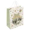 SAC CADEAU GIVRE D HIVER D.26X12.7X32.4CM