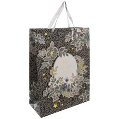 SAC CADEAU IMPRIME GRANDE TAILLE MANOIR D HIVER