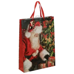 SAC CADEAU IMPRIME GRANDE TAILLE PERE NOEL CADEAU