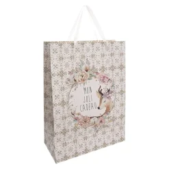 SAC CADEAU IMPRIME GRANDE TAILLE DOUCEUR DES NEIGES
