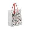 SAC CADEAU IMPRIME WORDING NOEL D.17.8X9.8X22.9CM