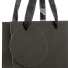 SAC CADEAU PAILLETTE BOUTEILLE NOIR D.12.7X9X35.5CM