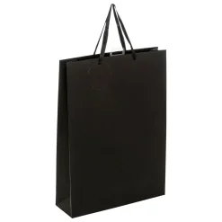 SAC CADEAU PAILLETTE NOIR D.33X10.2X45.5CM