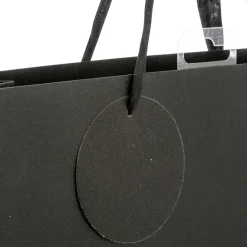 SAC CADEAU PAILLETTE NOIR D.33X10.2X45.5CM