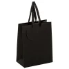 SAC CADEAU PAILLETTE NOIR D.18X10X23CM