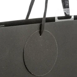 SAC CADEAU PAILLETTE NOIR D.18X10X23CM