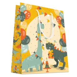SAC CADEAUX DINOS 32X40CM