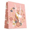 SAC CADEAUX LICORNE DORURE CHAUD 18X23CM