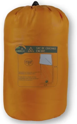 SAC DE COUCHAGE DE CAMPING KANDBASE ENFANT ORANGE