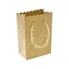SACHET PAPIER KRAFT AVEC CORDELETTE X6 PIECES