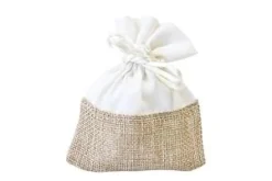SACHET TOILE ET TISSU X4 PIECES