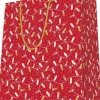 SAC KDO DORE ROUGE A CHAUD GUIRLANDES GF 32X40CM