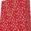 SAC KDO DORE ROUGE A CHAUD GUIRLANDES MF 26X32CM