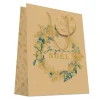 SAC KDO KRAFT DORE A CHAUD OR MF 26X32CM SUR CRAVATTE