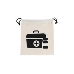 SAC MEDICAMENTS VOYAGE IMPRIME NATUREL
