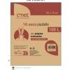 10 SACS POUBELLE 100L AVEC POIGNEES