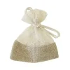 SAC TOILE ET DENTELLE X5 PIECES