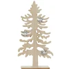 SAPIN A POSER ORNEMENT FLOCONS H.34CM