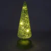 SAPIN A POSER VERRE LUMINEUX H.26CM