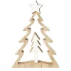 SAPIN AVEC ETOILE BOIS BLANC A POSER H17CM