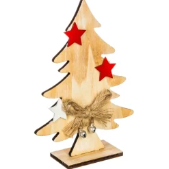 SAPIN BOIS NOEUD ETOILE 15CM