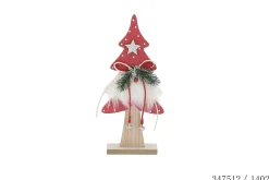 SAPIN BOIS 11X4X25CM ROUGE