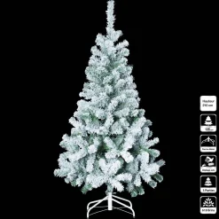 SAPIN FLOQUE H.210CM