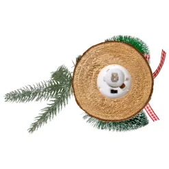 SAPIN LUMINEUX PERE NOEL 10LED H.22CM