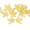 SEMIS DE TABLE COLOMBE EN BOIS METALLISE X15 PIECES OR